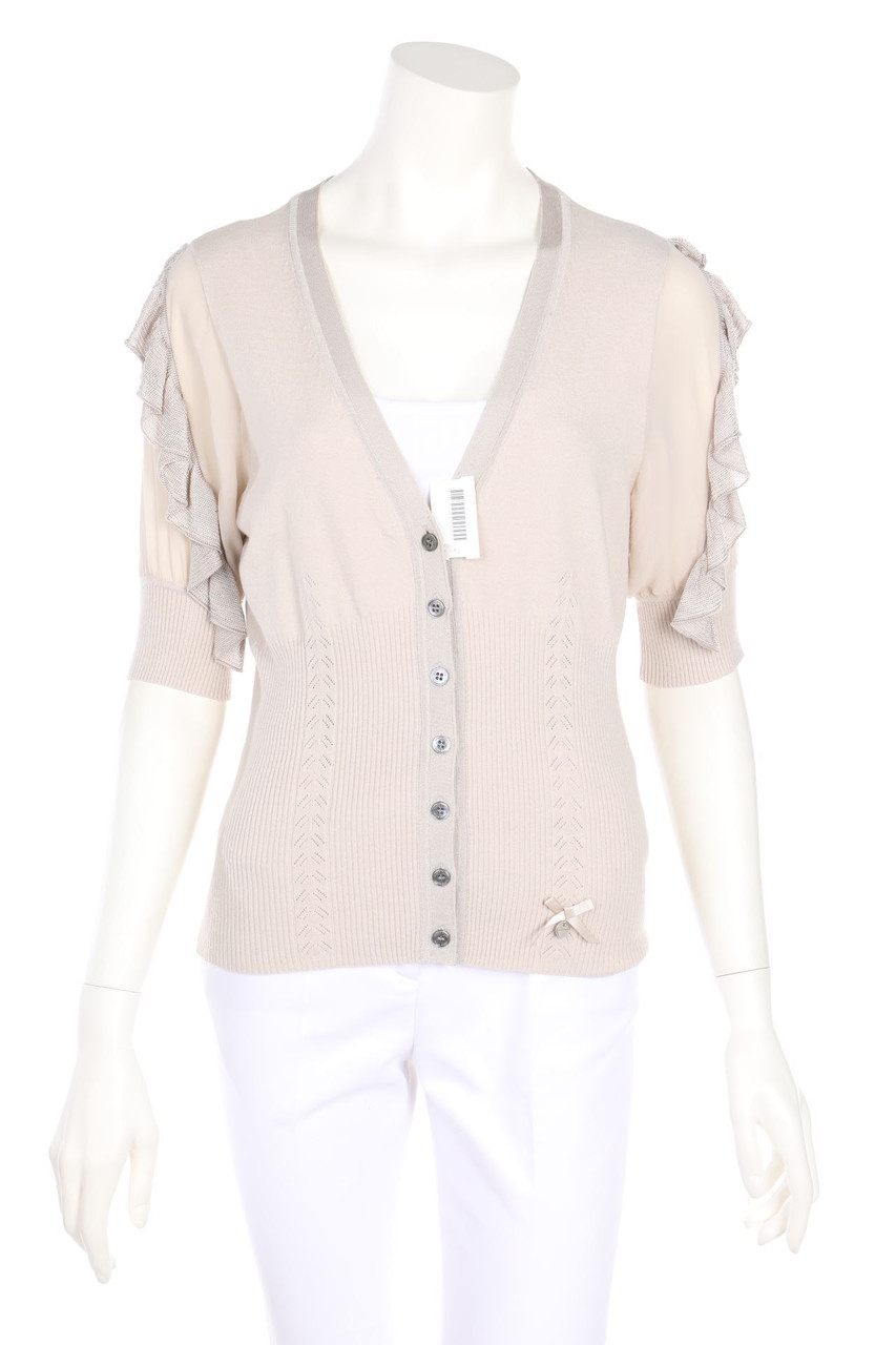 KAREN MILLEN - Volants-Cardigan mit Seide - S