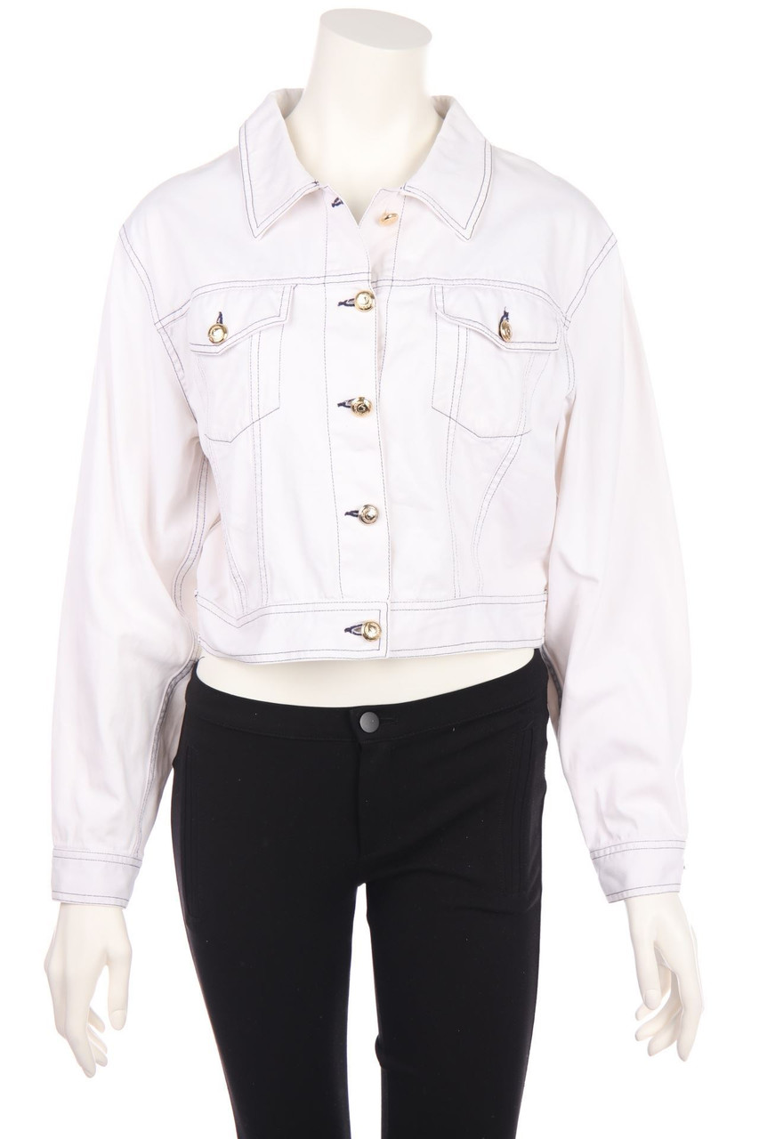 MOSCHINO JEANS - Jeans-Jacke mit Schmuck-Knöpfen - D 40