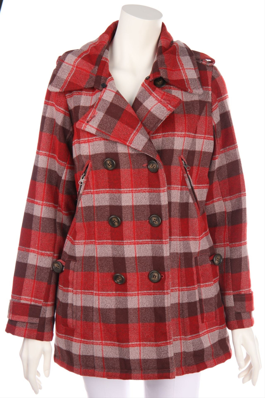 fate & hazard - Jacke mit Karo-Muster - M