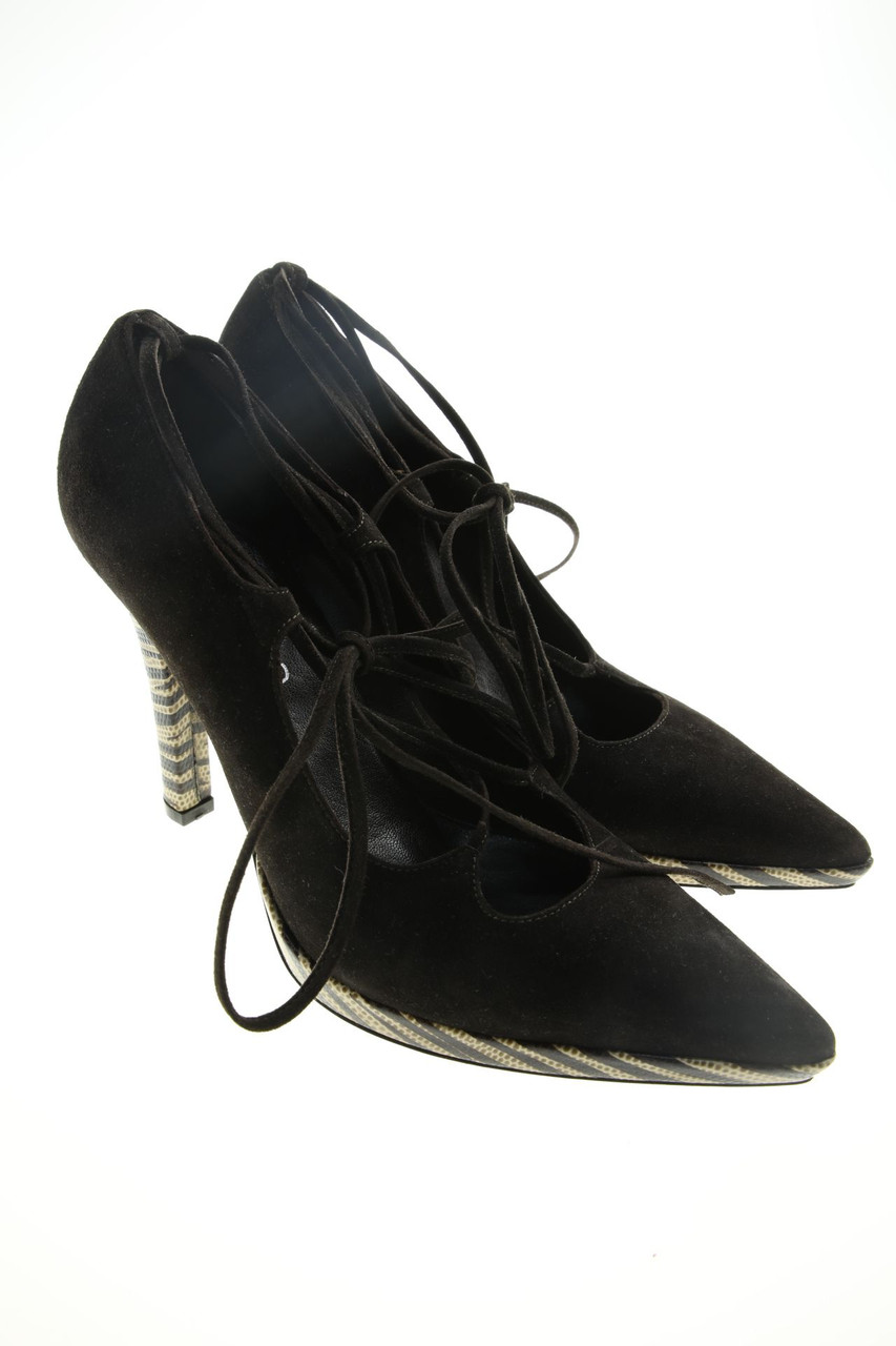 EMY COLEPIO - Veloursleder-Pumps mit Schnürung