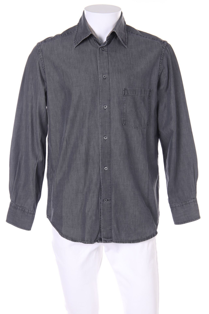 TRUSSARDI JEANS - Hemd mit Logo-Badge - M