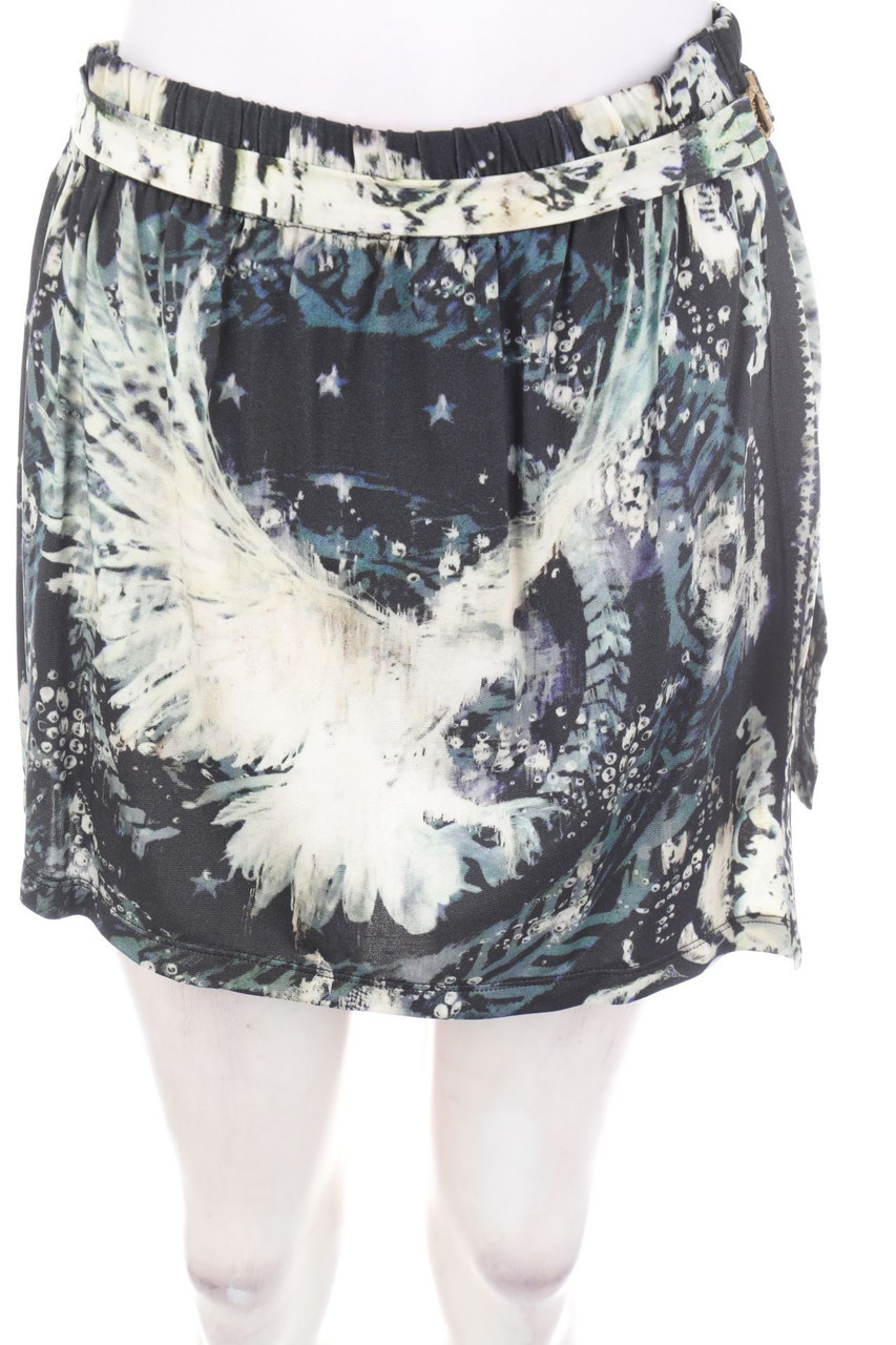 BALMAIN BEACHWEAR - Print-Minirock mit Gürtel mit Viskose - S