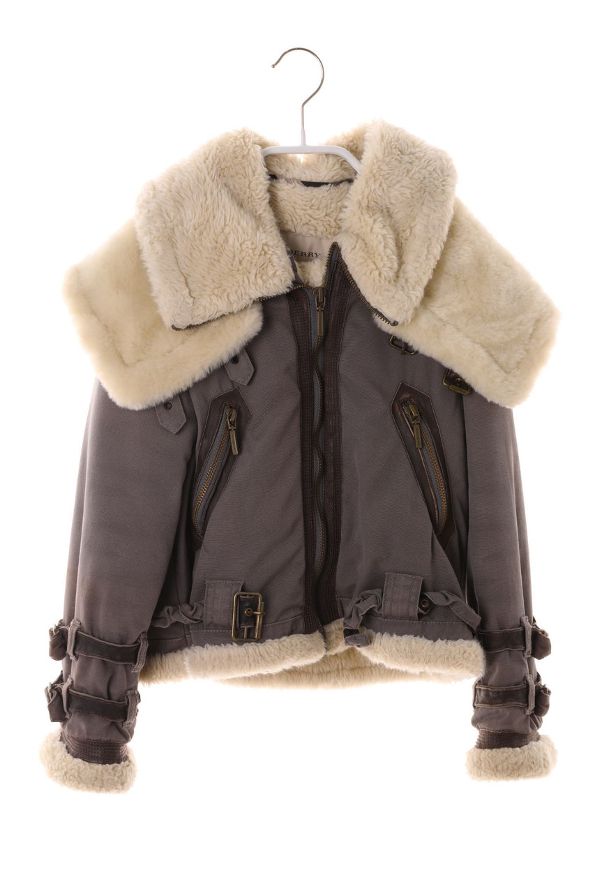 BURBERRY - Jacke mit Leder-Details - 128
