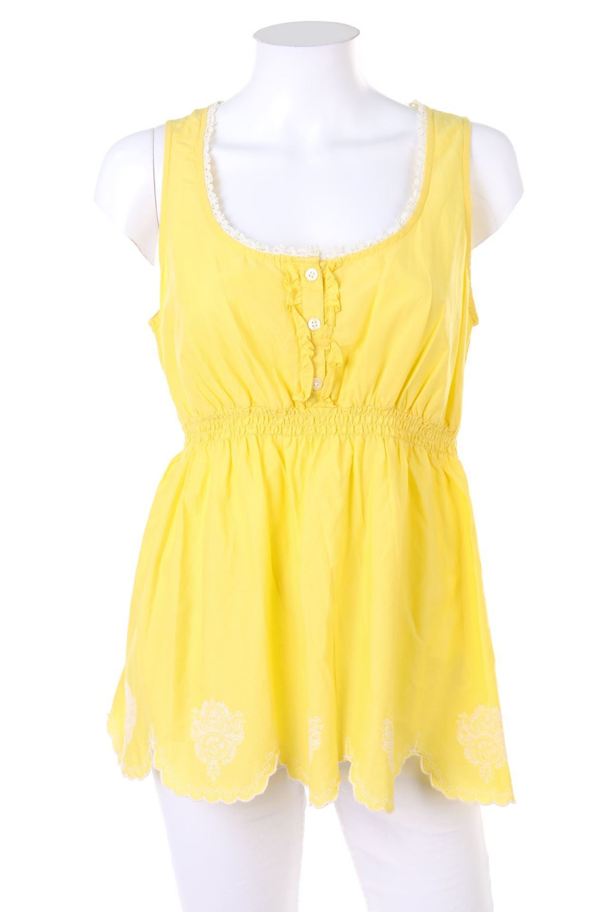 TOMMY HILFIGER - Top in A-Linie mit Stickereien im Boho-Stil - M