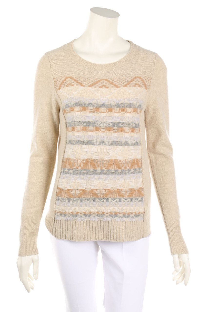 J.CREW - Muster-Strick-Pullover aus Wolle - S