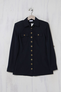 Alba Moda - Nautical-Hemd-Bluse mit Krempel-Ärmeln - D 36