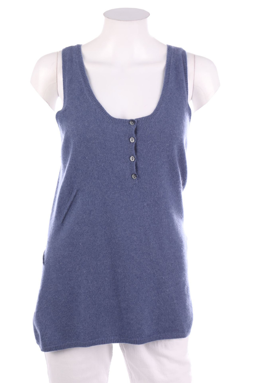 DUNE BY DUNE - Kaschmir-Top mit Lochstrick-Details - D 40