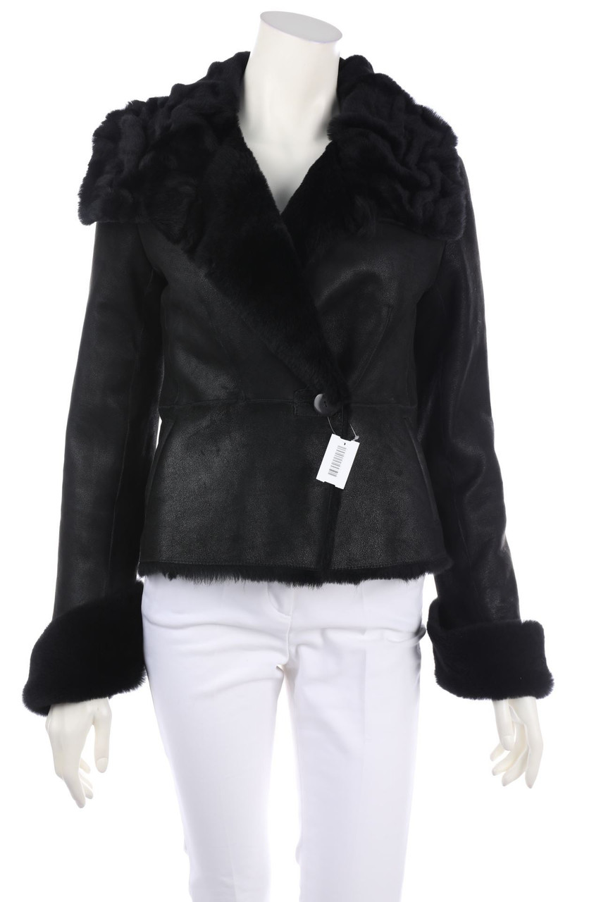 Ohne Label - Echt-Pelz-Jacke - D 36