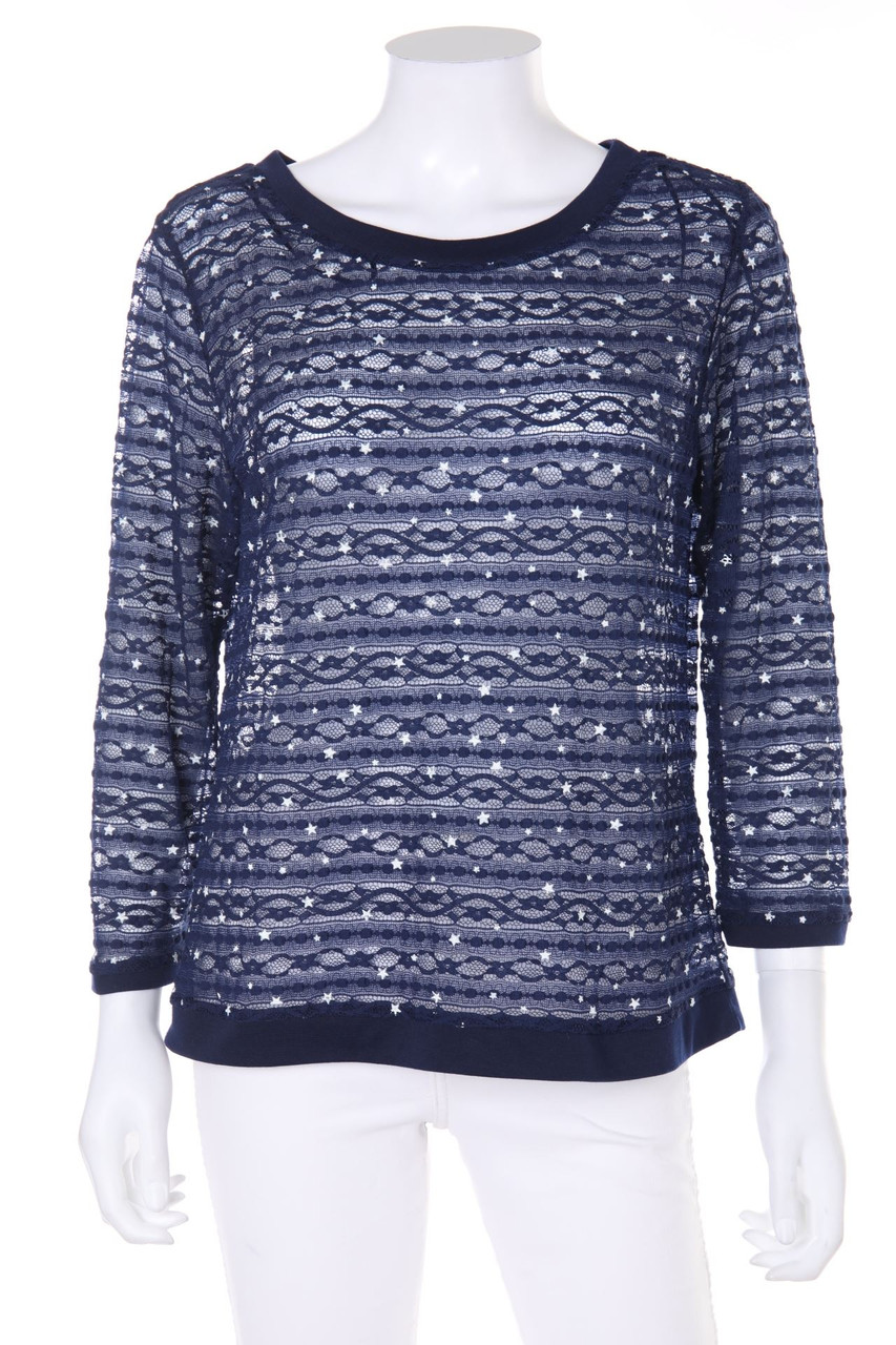 promod - Spitzen-Shirt mit Print - M