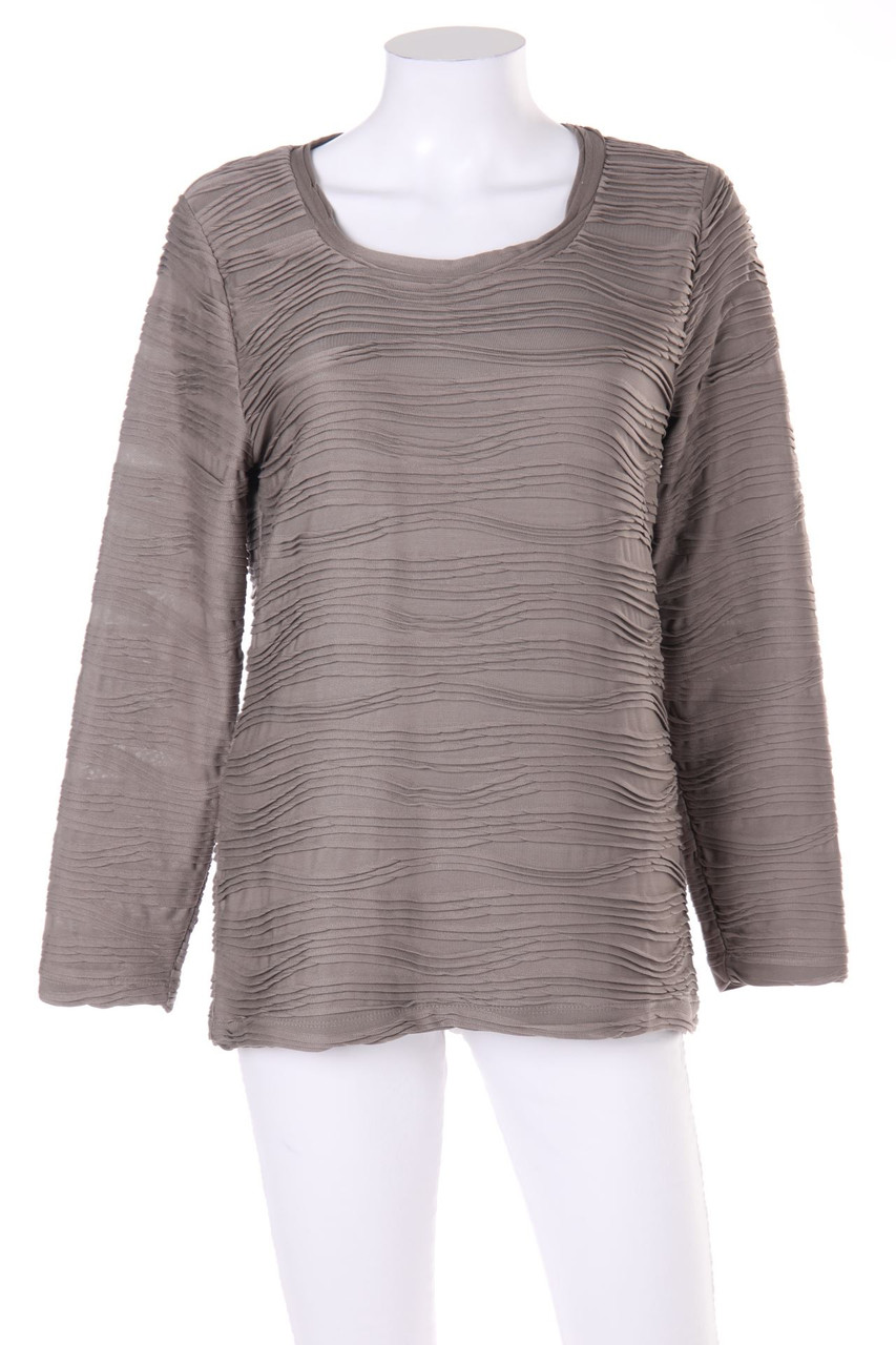 Ohne Label - Longsleeve-Shirt mit Biesen - D 40