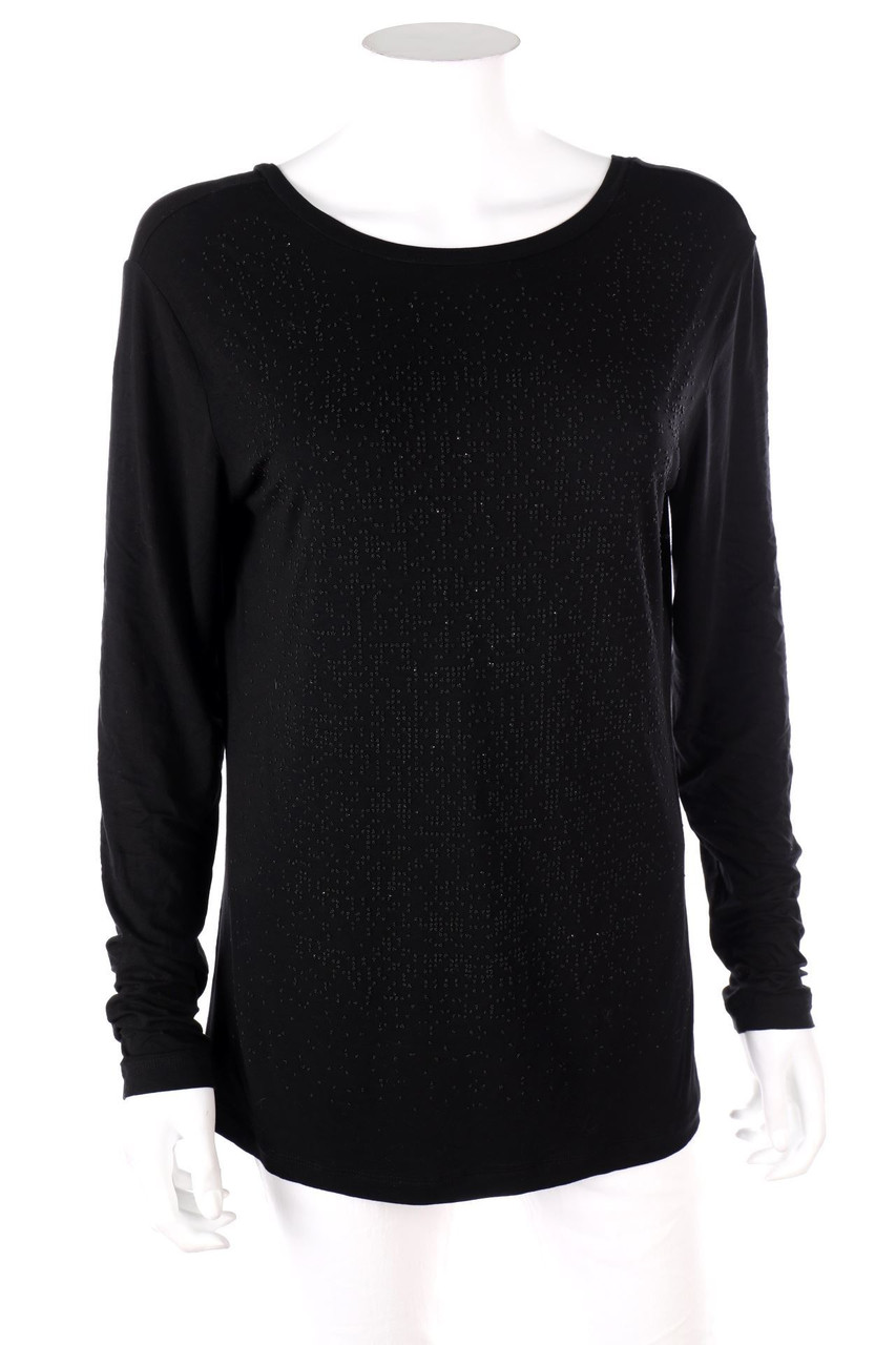D.EXTERIOR - Longsleeve-Shirt aus Viskose-Mix mit Applikationen - L