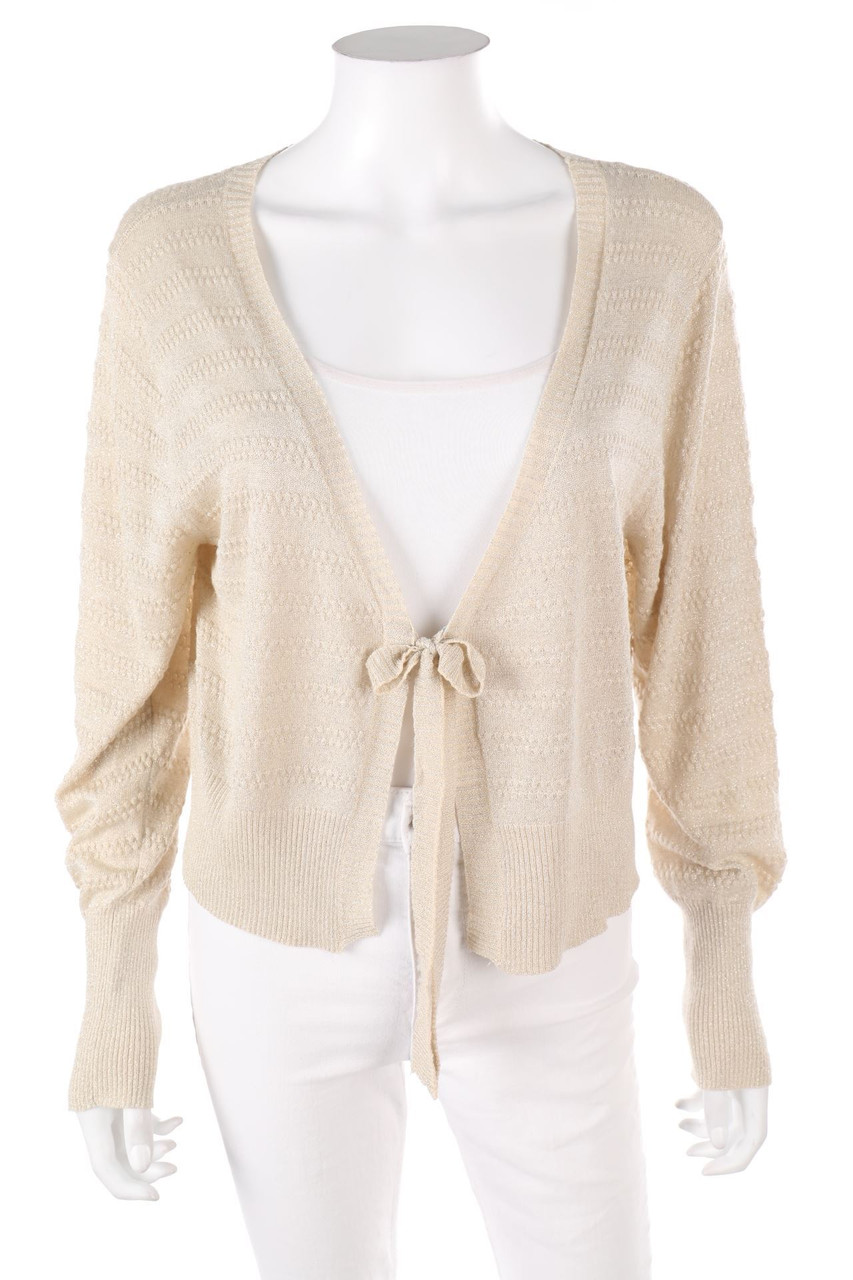 FIORELLA RUBINO - Cropped-Cardigan mit Schleife - D 46-48