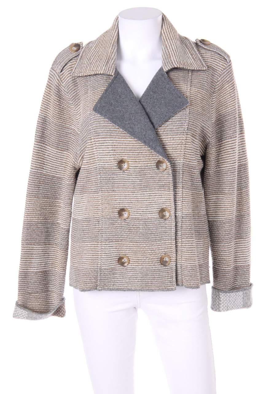 Christian Berg - Zweireiher-Jacke mit Riegeln - L