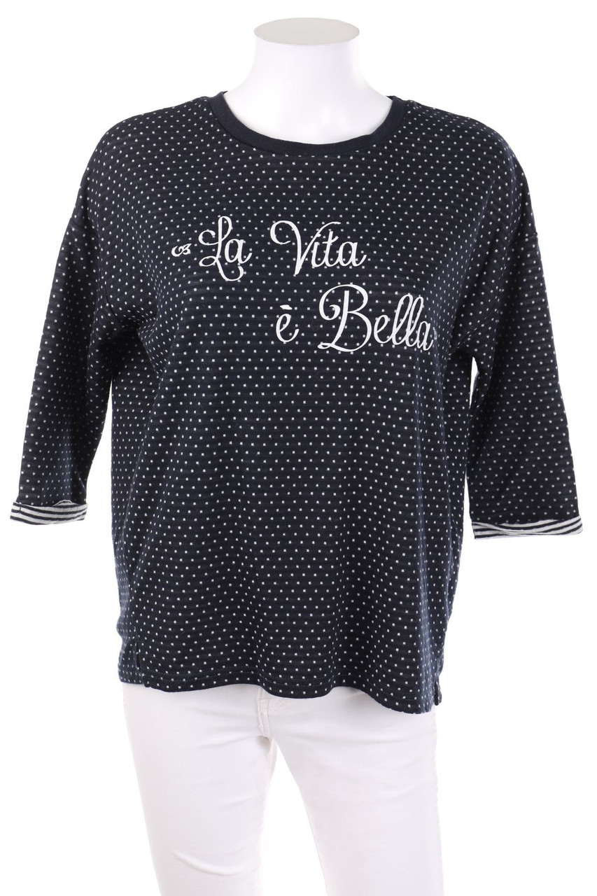 DNN DENIM - Sweatshirt mit Punkten - M