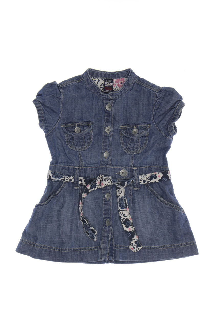 ZARA baby - Denim-Kleid mit Gürtel - 80