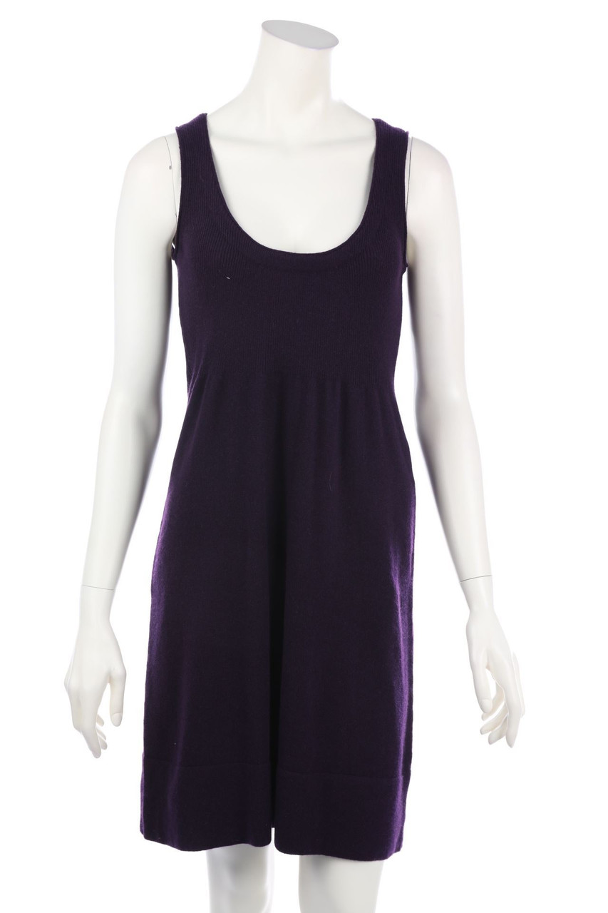 PRINCESS GOES HOLLYWOOD - Strickkleid aus 100% Kaschmir in A-Linie mit tiefem Ausschnitt - D 38