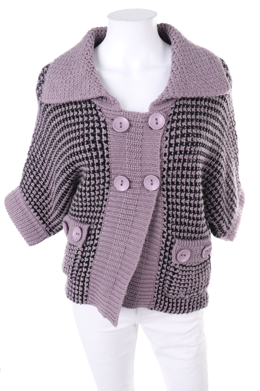 Ohne Label - Strick-Cardigan mit Kaschmir - M