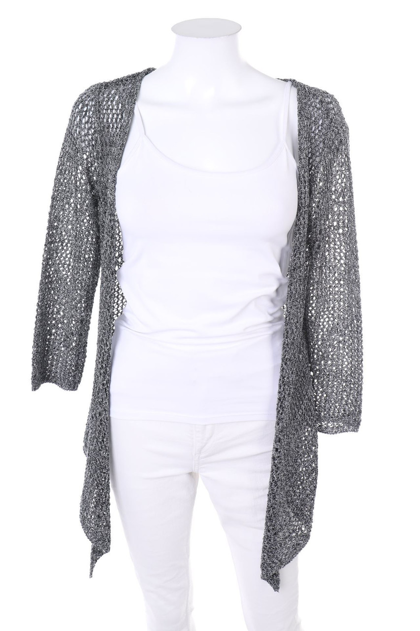 AMY VERMONT - Cardigan mit Metallic-Effekt - M