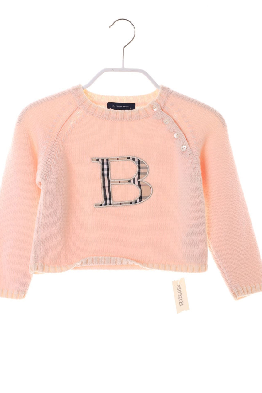 BURBERRY - Pullover aus Wolle mit Logo-Applikation - 98