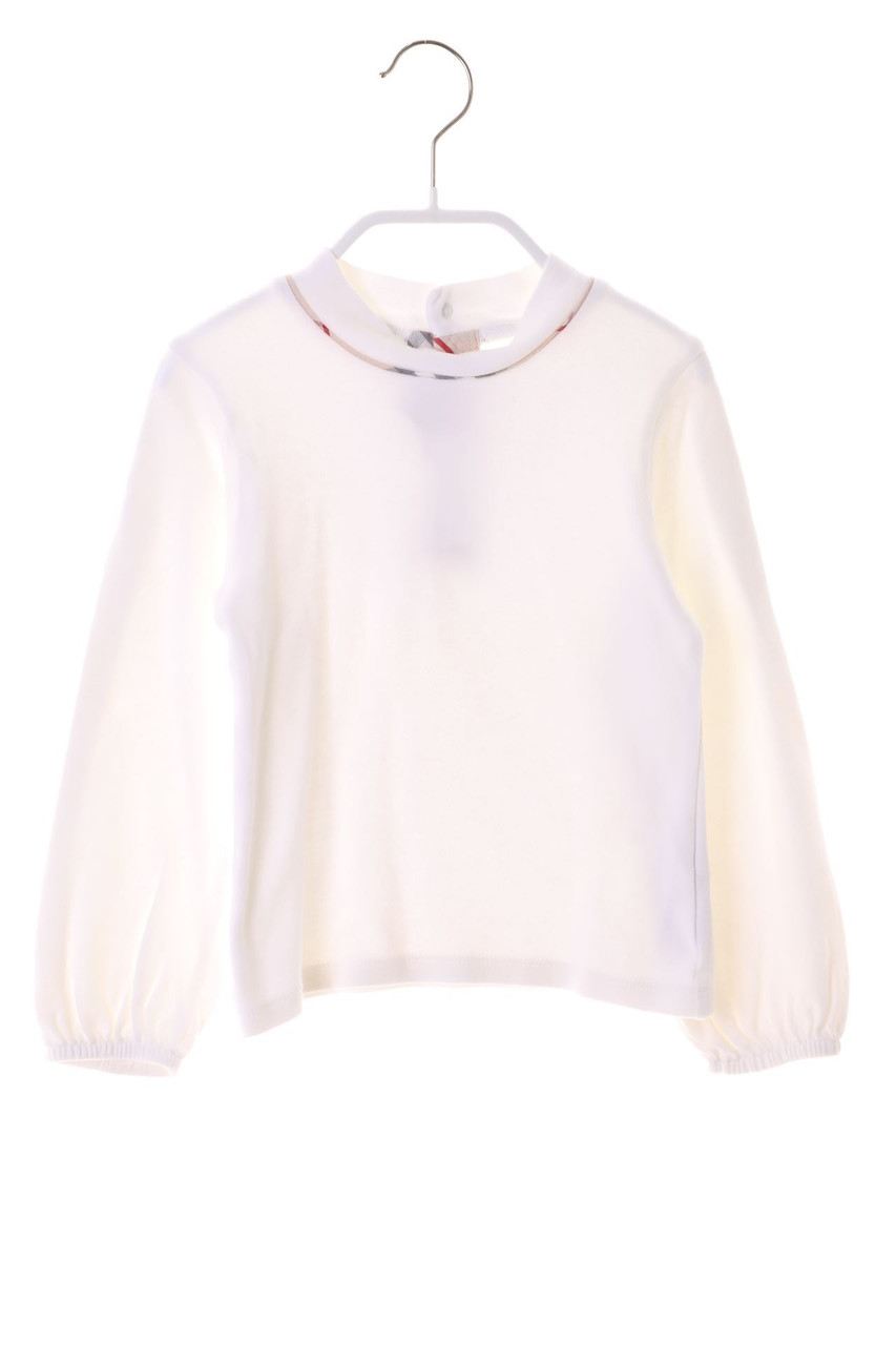 BURBERRY - T-Shirt aus Baumwolle mit langem Ärmel - 104