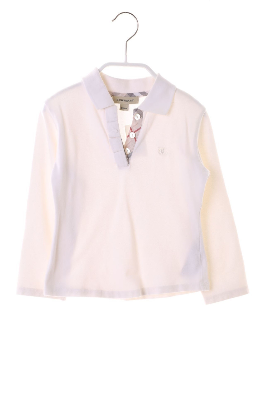 BURBERRY - Poloshirt mit Logo-Stickerei - 98