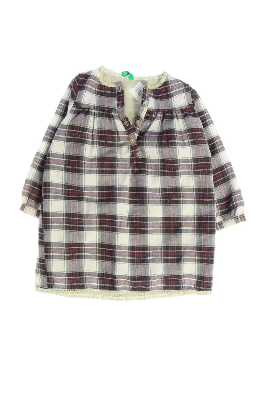 UNITED COLORS OF BENETTON - Kleid mit Karo-Muster - 80