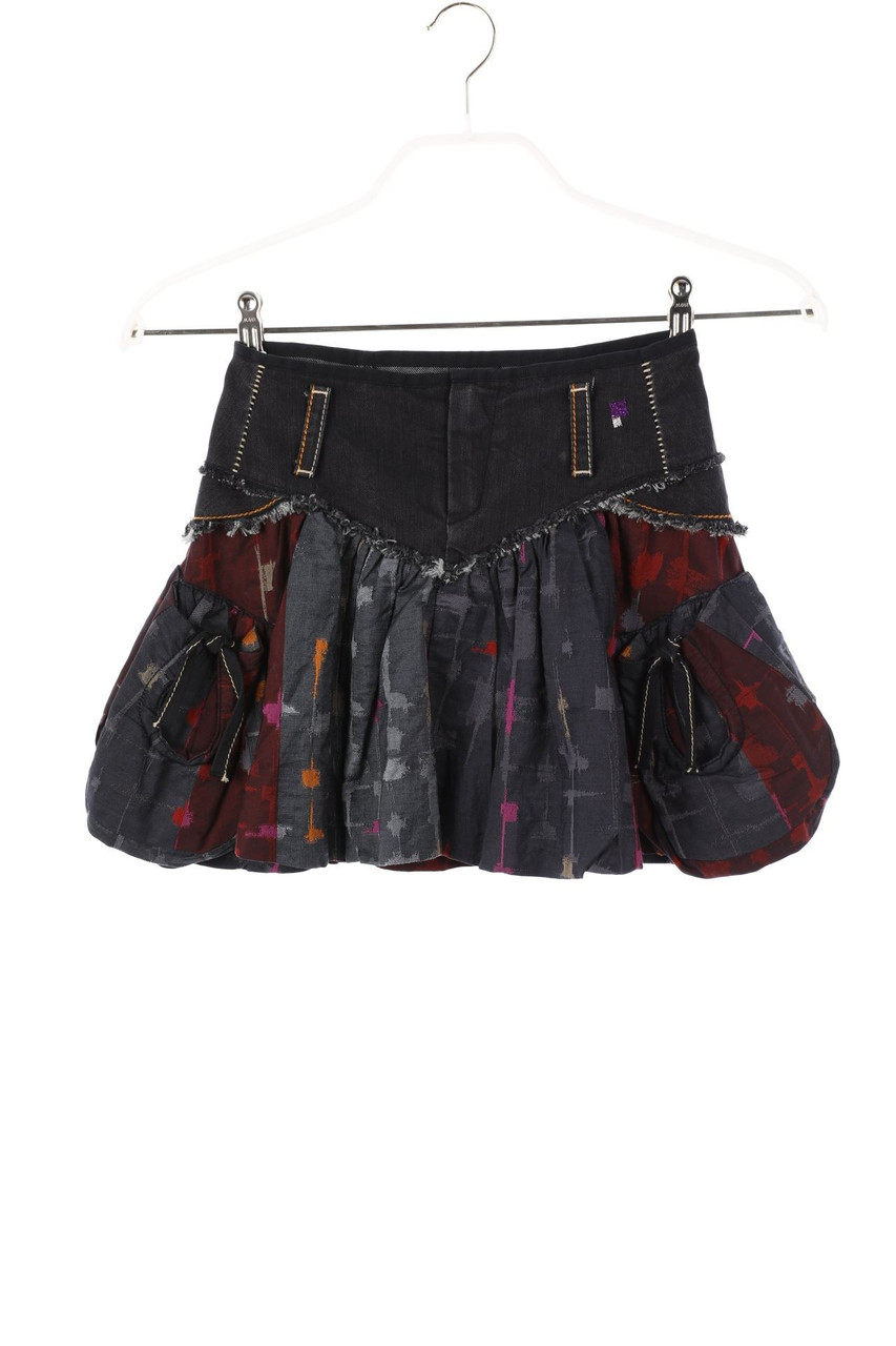 MARITHÉ+FRANÇOIS GIRBAUD - Rock mit Fransen mit Logo-Patch - 128