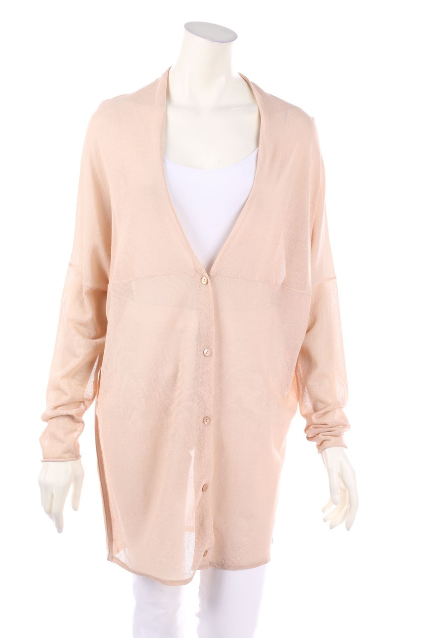 Marc O´Polo Pure - Cardigan mit Seiden-Details - M