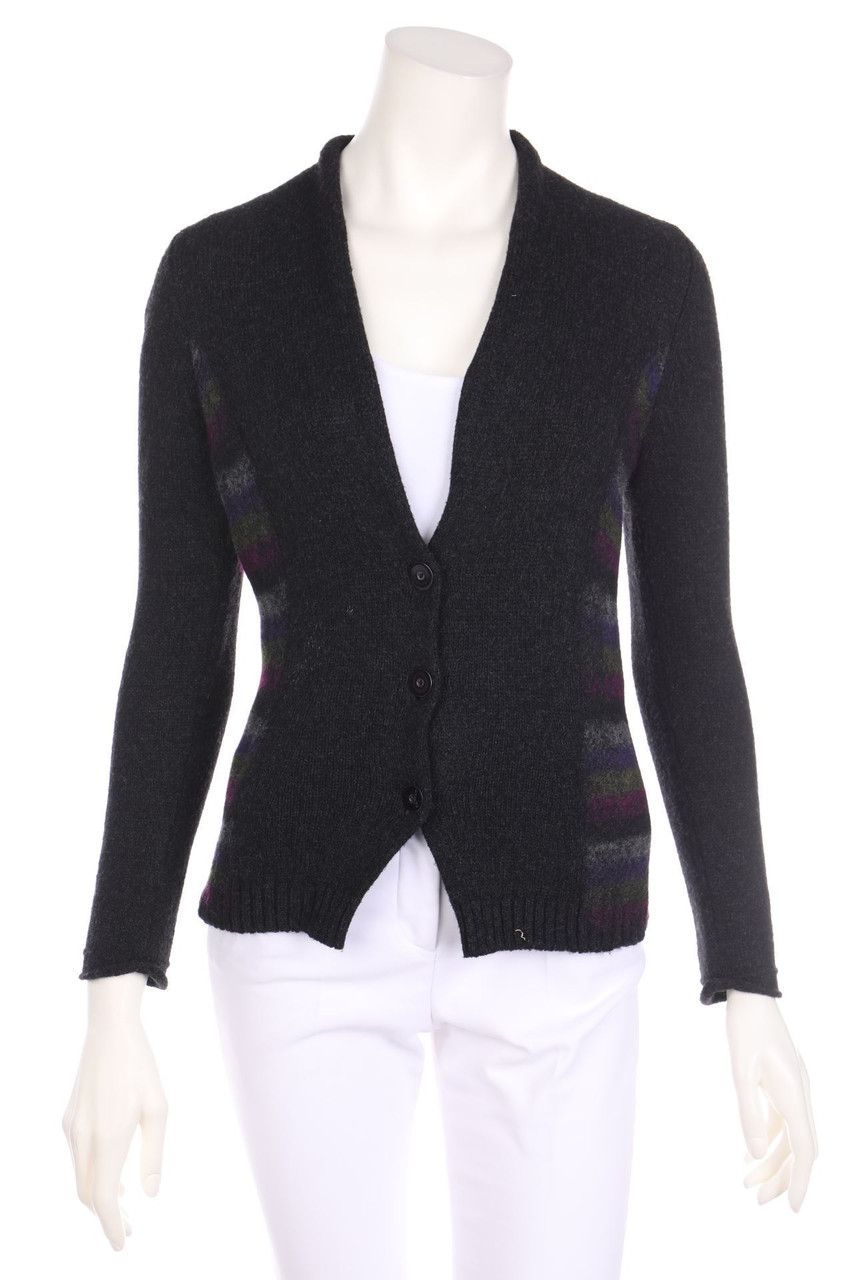 MARC CAIN - Cardigan aus Woll-Mix mit Alpaka - D 36