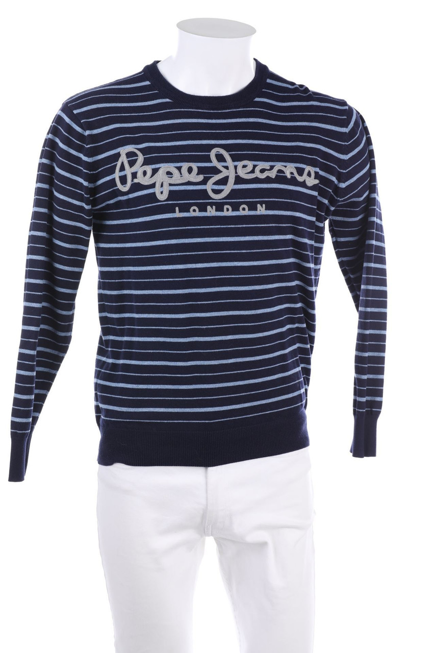 Pepe Jeans London - Streifen-Pullover mit Logo-Stickerei - M