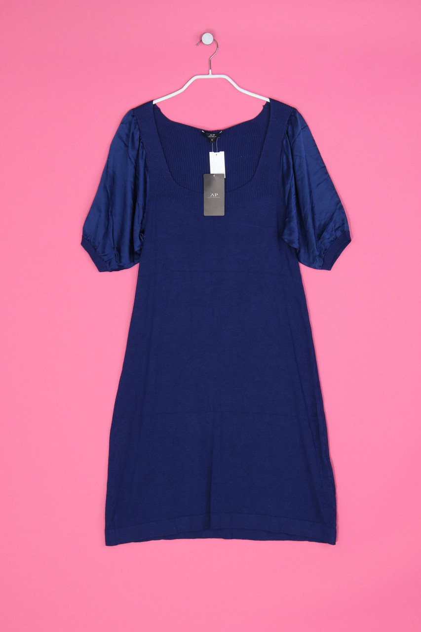 AVANT PREMIERE - Strick-Kleid mit Puffärmeln - M