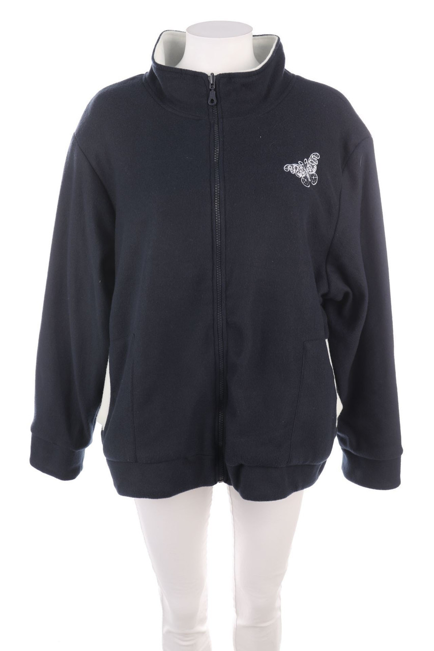 DAMART - Wende-Two Tone-Fleece-Jacke mit aufgesetzten Taschen - L