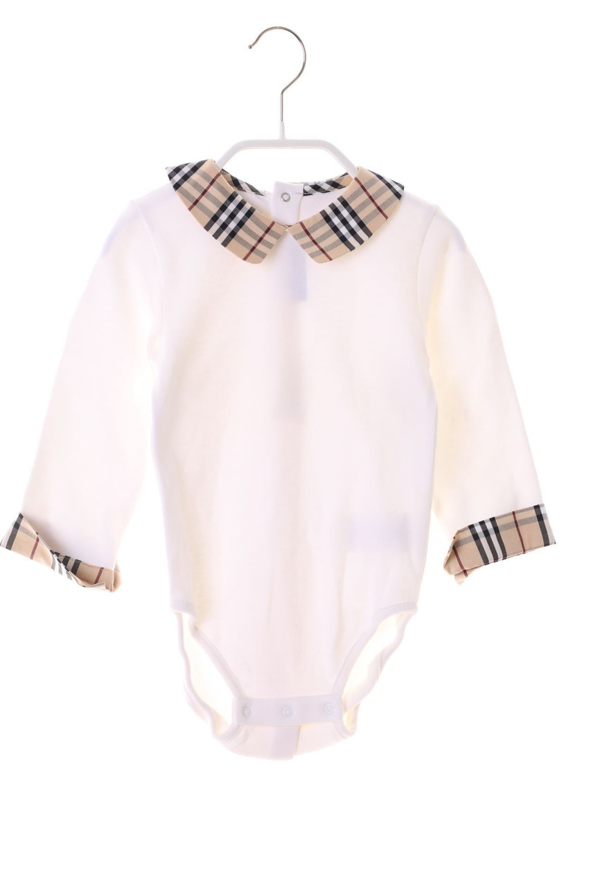 BURBERRY - Body aus Baumwolle mit Kragen - 86