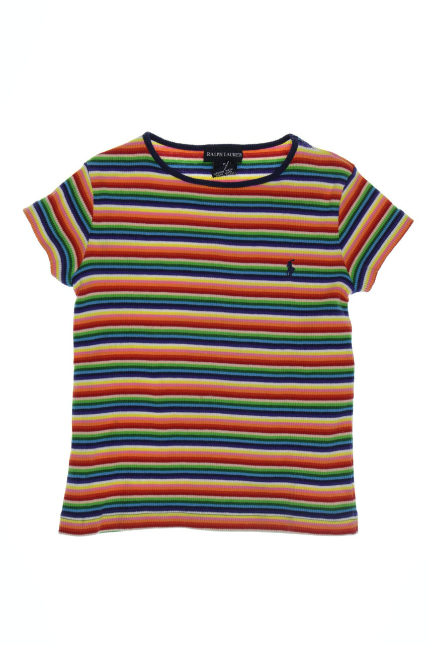 RALPH LAUREN - T-Shirt aus Baumwolle mit Streifen - 110