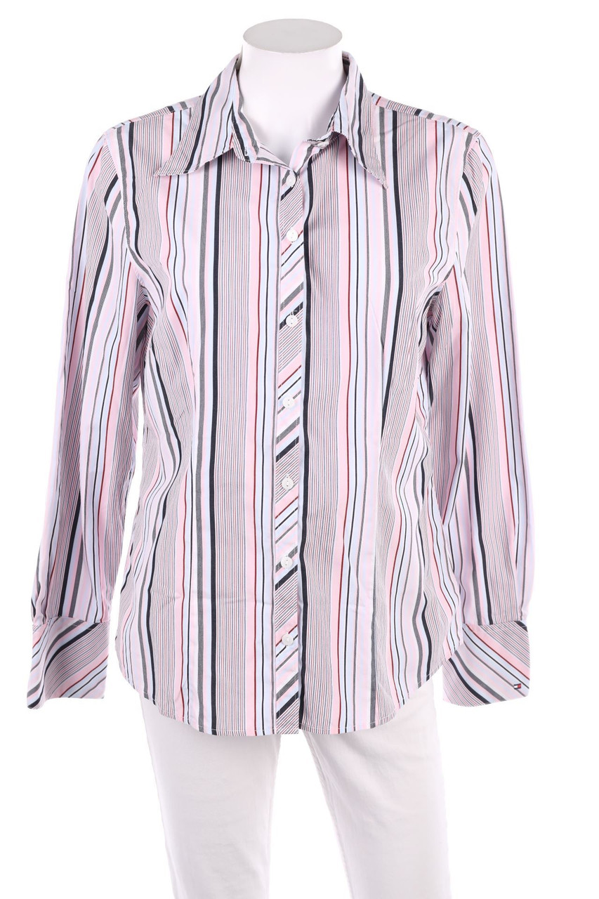 TOMMY HILFIGER - Hemd-Bluse aus Baumwolle mit Streifen - D 42