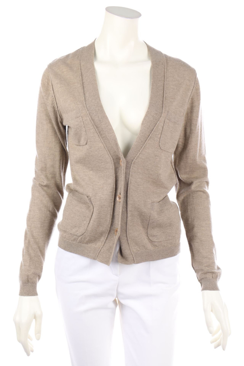 FFC - Kaschmir-Blend-Cardigan mit aufgesetzten Taschen - M
