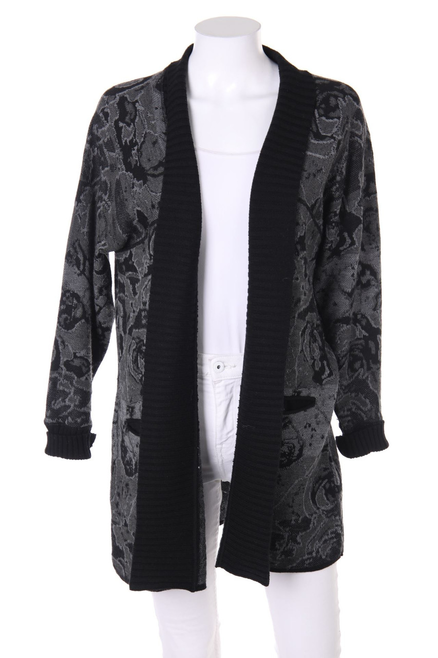 Backstage - Muster-Strick-Cardigan mit Merinowolle - M