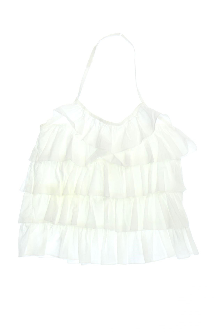 ZARA - Baumwoll-Top mit Volants - 164
