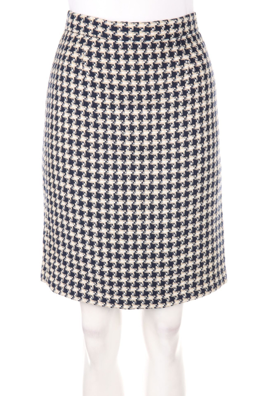 H&M WOMAN COLLECTION - Karo-Bleistift-Rock mit Wolle - D 36