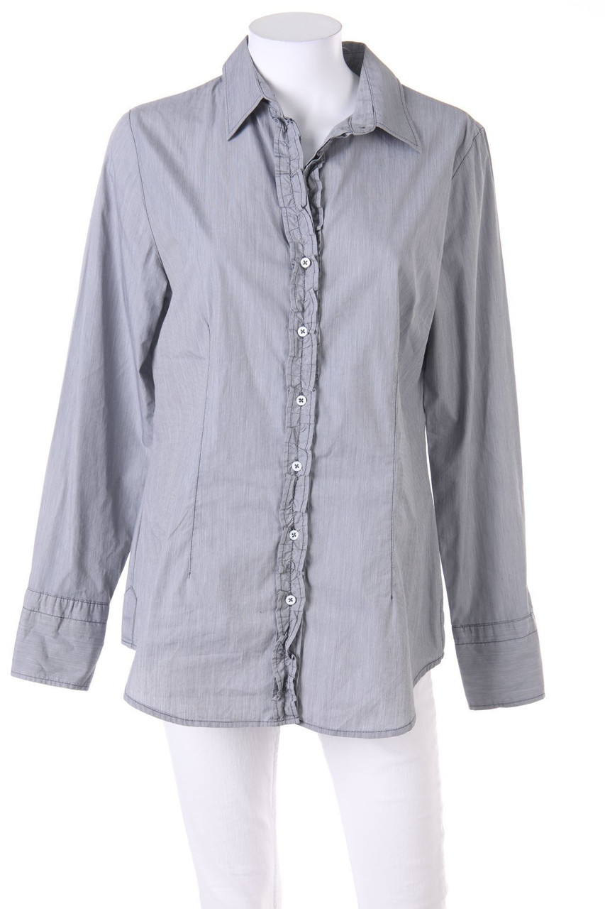 NH NADINE H - Bluse aus Baumwoll-Mix mit Rüschen - D 40