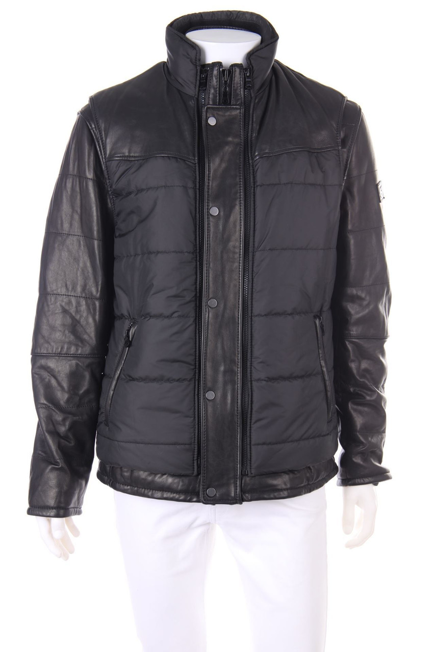 Quadro Q-21 - Lederjacke mit Logo-Badge - 50