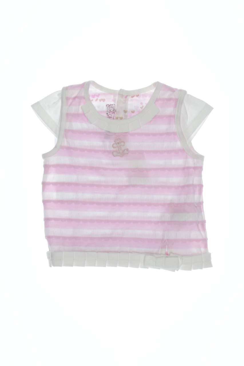 chicco - T-Shirt aus Baumwolle mit Stickereien - 74