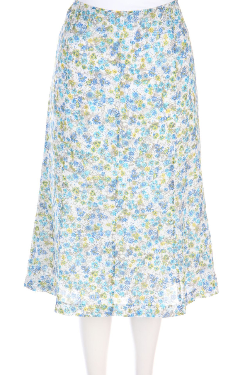 STEINBOCK - Bleistift-Rock mit floralem Muster - D 38