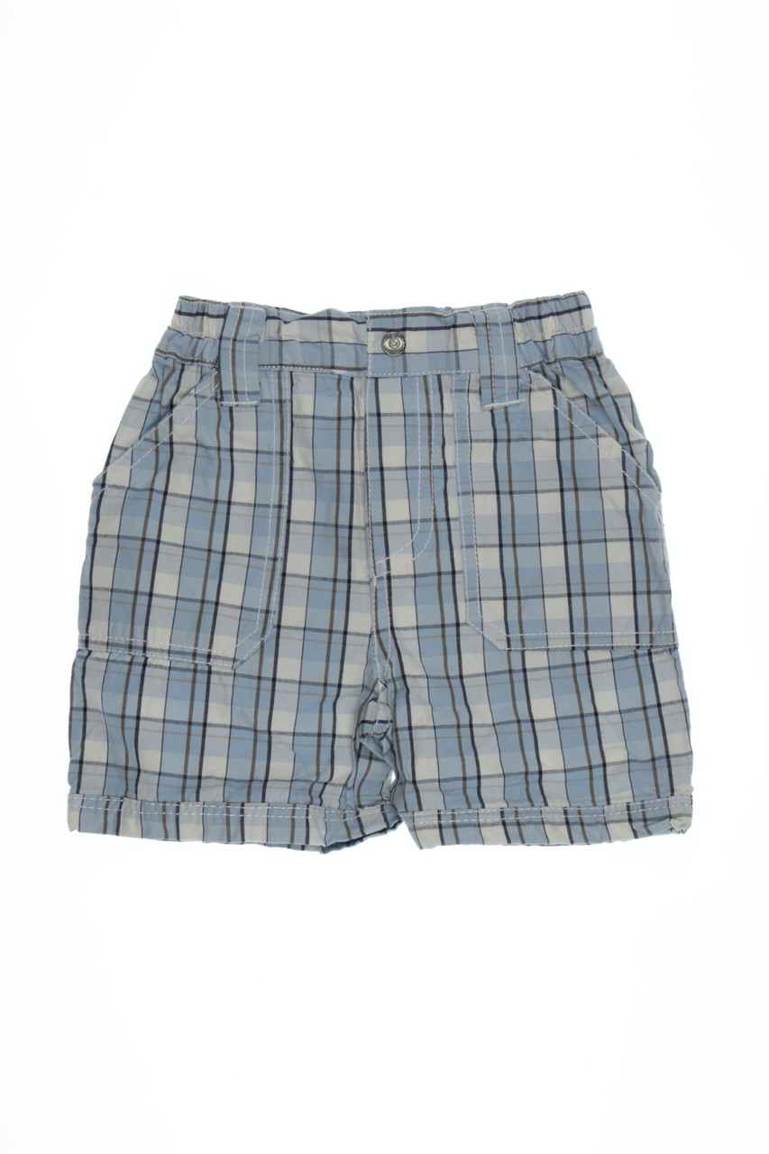 Montefiore - Karo-Shorts mit aufgesetzten Taschen mit Logo-Patch - 80