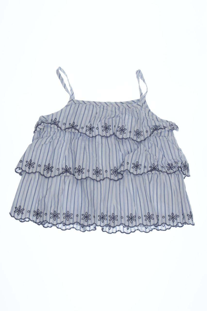 Mila Blue - Baumwoll-Top mit Stickereien - 116