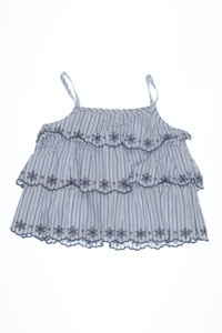 Mila Blue - Baumwoll-Top mit Stickereien - 116