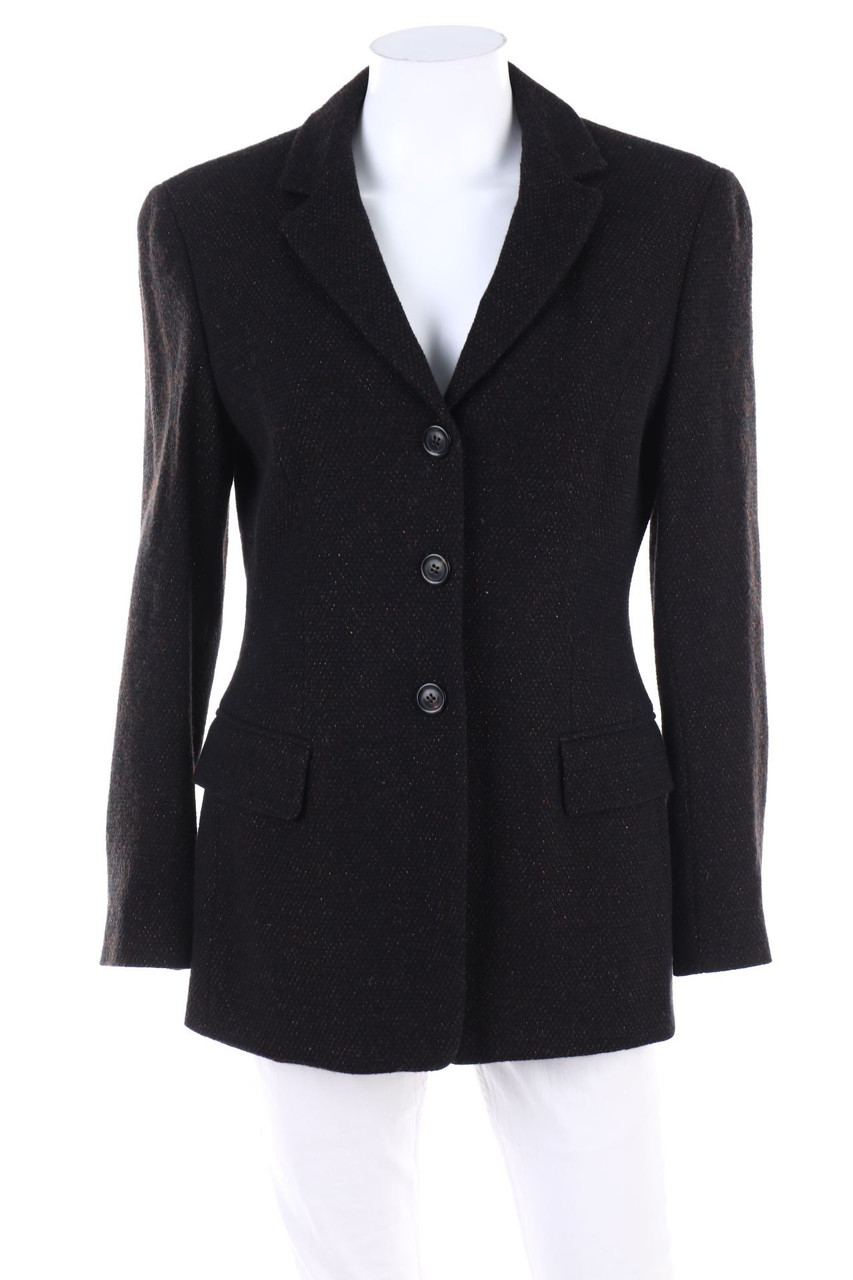 MARC CAIN - Blazer mit Leinen mit Metallic-Effekt - D 38