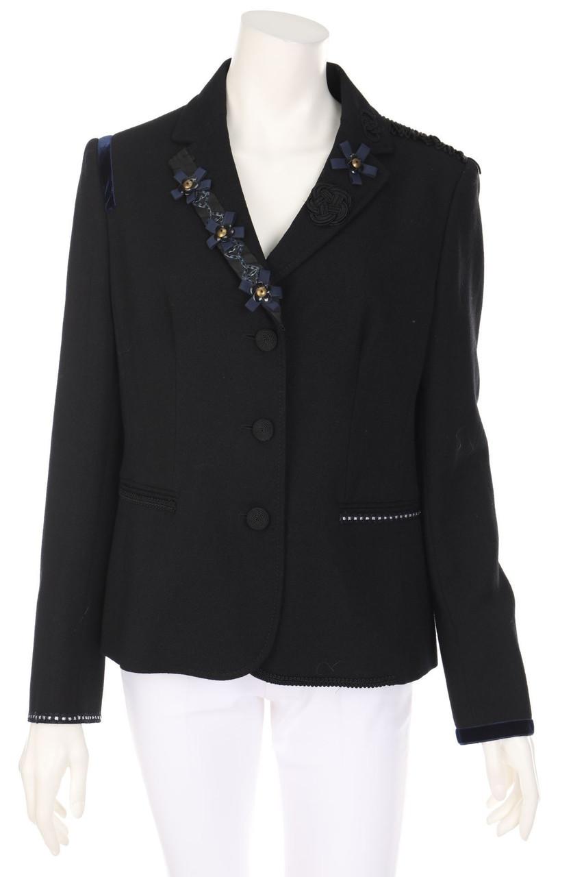 MOSCHINO CHEAP AND CHIC - Blazer aus reiner Schurwolle mit Applikationen - D 44