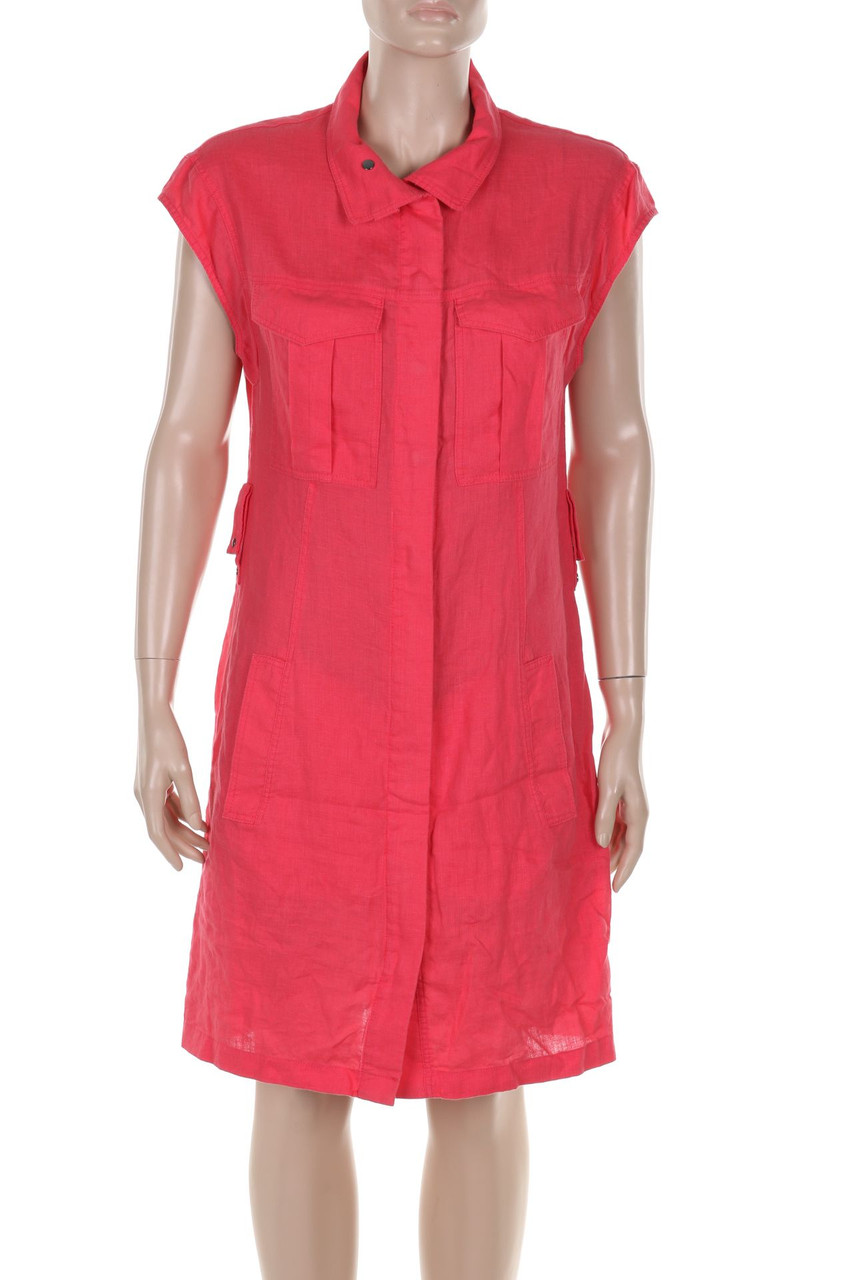 STRENESSE - Kleid aus Leinen mit aufgesetzten Taschen - D 38