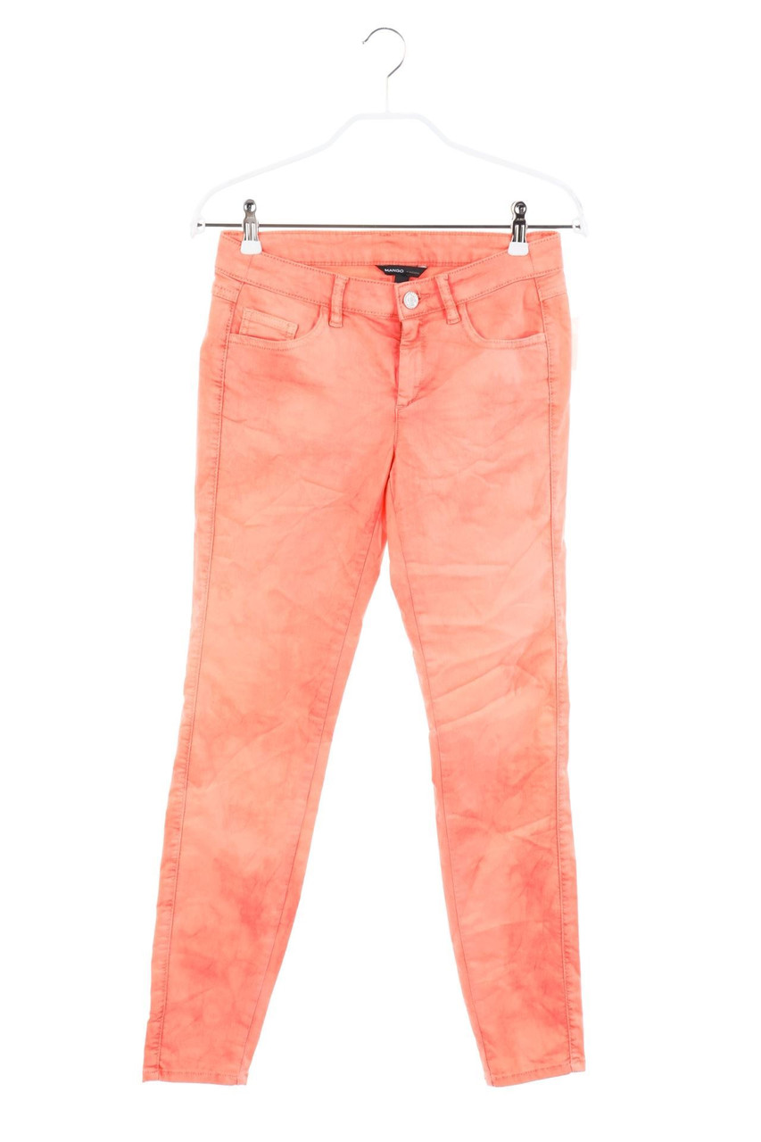 MANGO - Used Look-Skinny-Hose aus Baumwoll-Mix mit Stretch - D 36